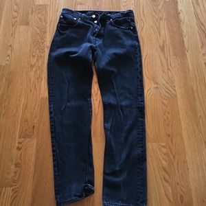 Black Levi button fly jeans - 501