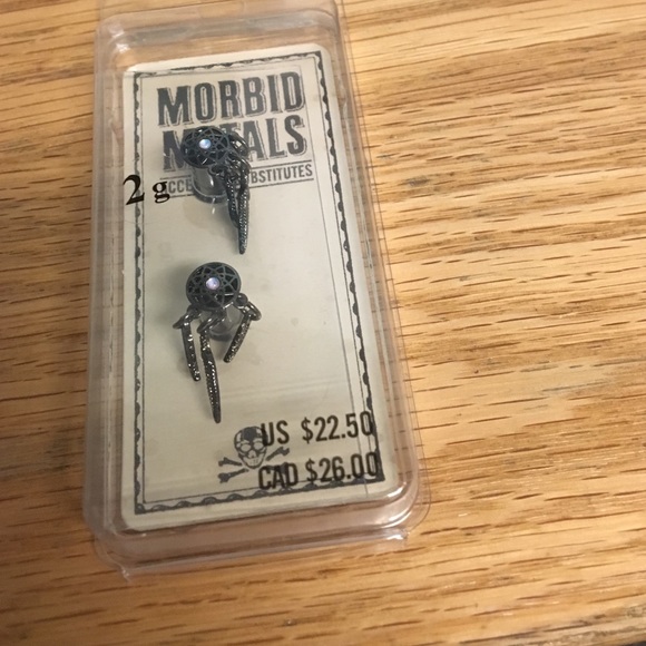 Morbid Metals 2G earrings NWT