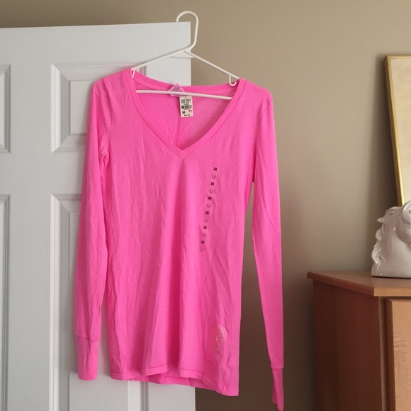 PINK v-neck shirt