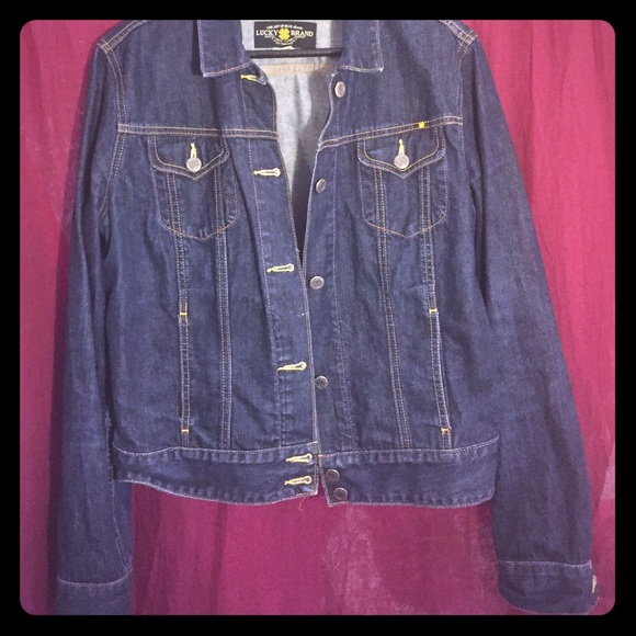 Lucky Brand Classic Denim Jacket - dark wash