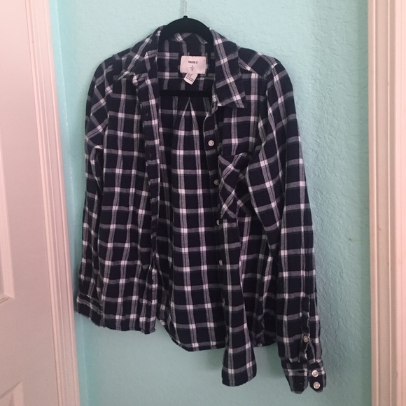 Plaid blue flannel