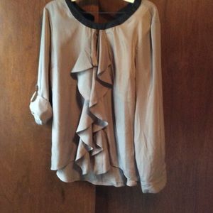 Tan top with key hole