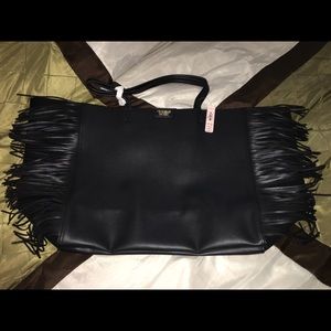 Victoria Secret black weekender bag