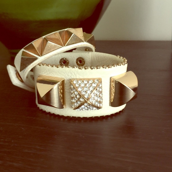 Gold and off white bracelet!