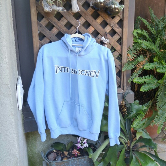 Light blue Interlochen hoodie