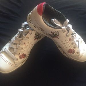 👟Red by Marc Ecko🌹Very unique leather sneakers