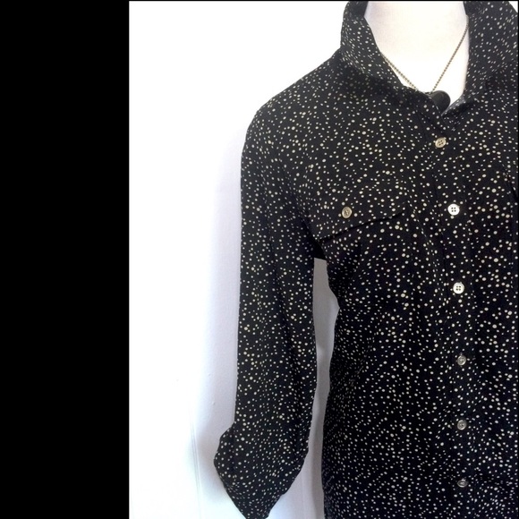 Polka Dot Button Up Medium & Large - Picture 3 of 4