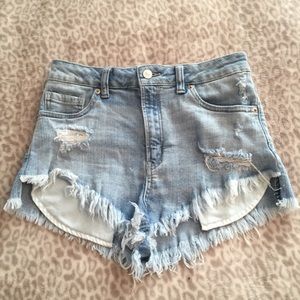 High Waisted Jean Shorts