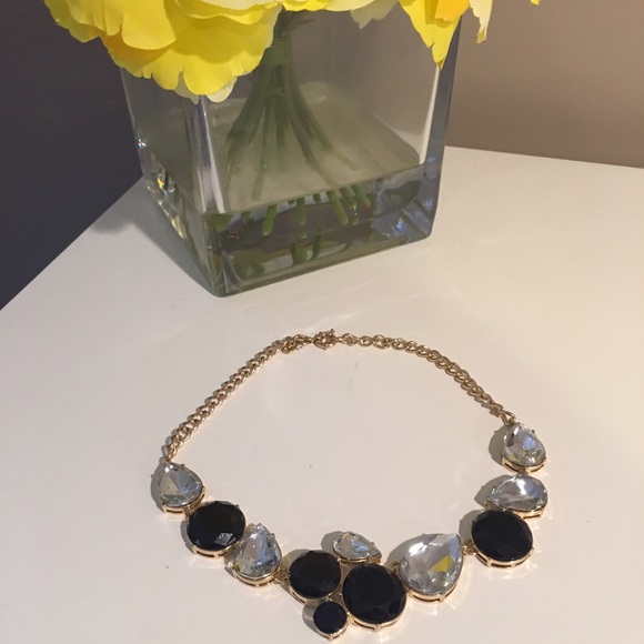 Brand New Navy and Crystal J.Crew Necklace