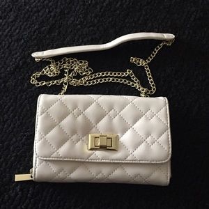 New Quilted white/cream crossbody bag!!