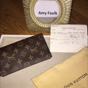 Authentic Louis Vuitton check book Wallet