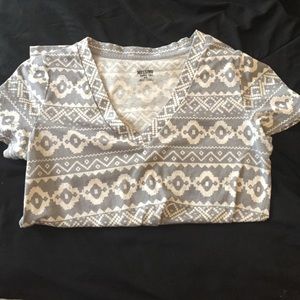 Aztec Pattern V-Neck