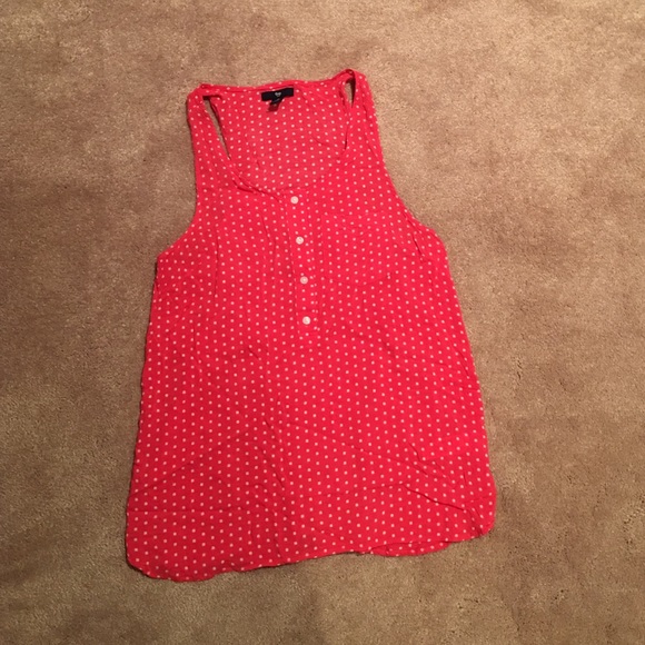 Gap hot pink flower tank