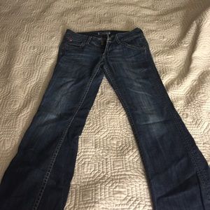 Hudson boot cut blue jeans