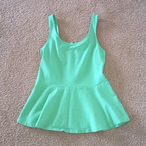 Green tank top