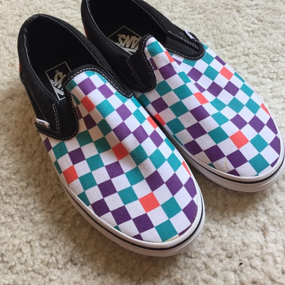 Vans Slip On Checkered Shoes
