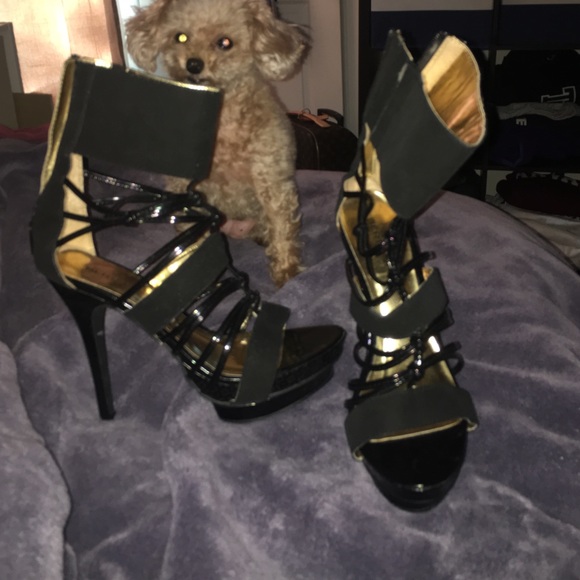Bertinni platform caged heels
