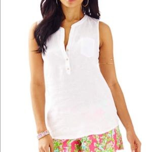 SOLD!!!!!! Lilly Pulitzer sleeveless linen top