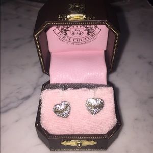 Juicy Couture Heart Stud Earrings