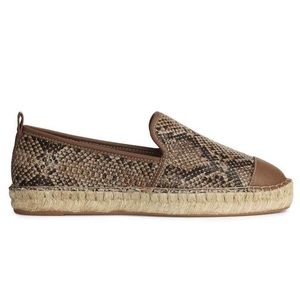 H&M Brown Snakeskin Espadrilles