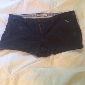 A&F navy shorts