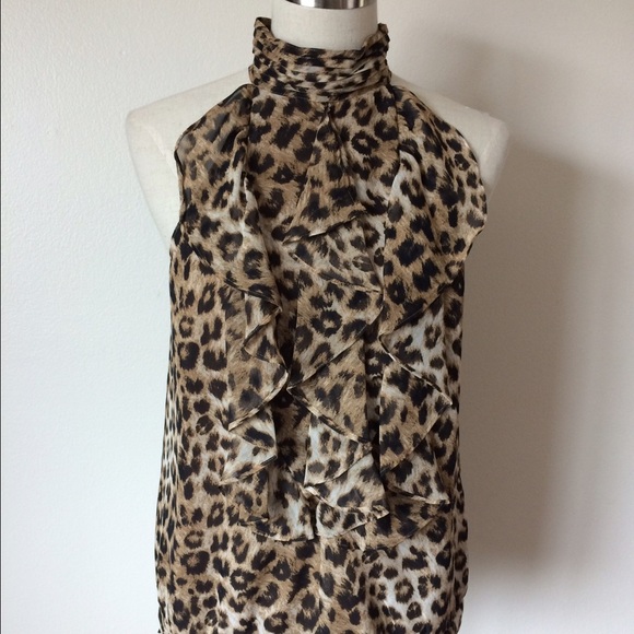 Apt 9 Animal Print Sleeveless Blouse