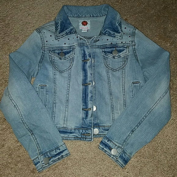 Cute Girl's cropped Jean jacket