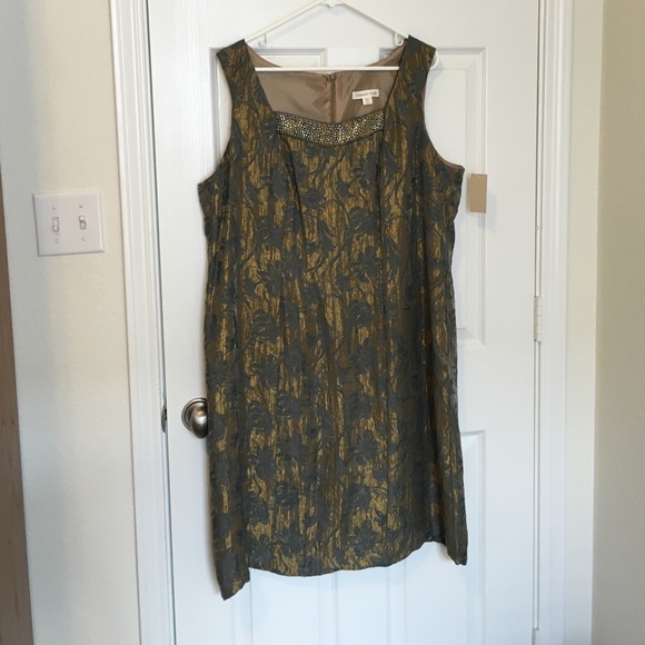 NWT Coldwater Creek Jacquard Sheath Dress