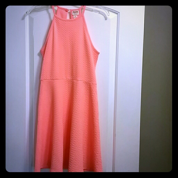 Coral Sleeveless Dress
