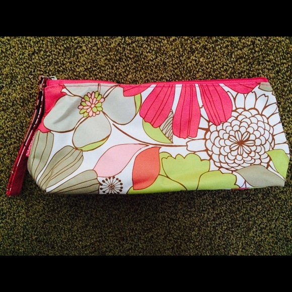 New Floral Clinique Makeup Clutch - Picture 1 of 3