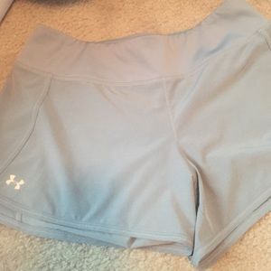 Silver Under Armour shorts