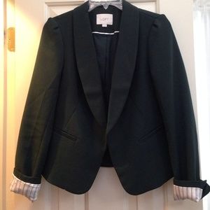 NWOT LOFT hunter green blazer.