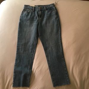 Straight high rise jeans