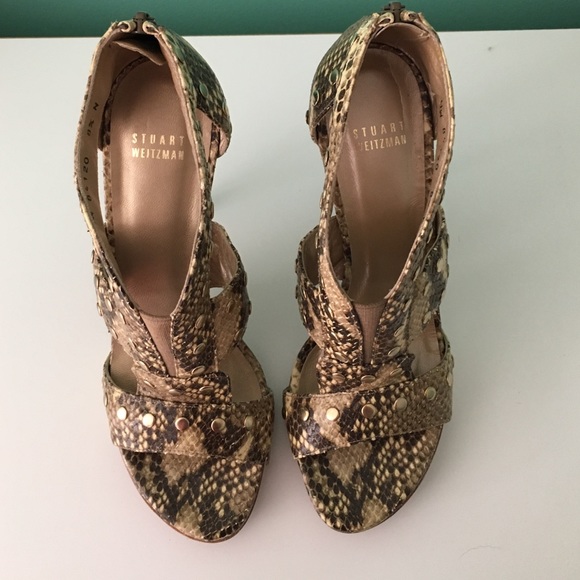 Stuart Weitzman Python Sandals - image 1