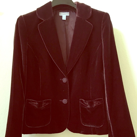 Nordstrom plum velvet blazer