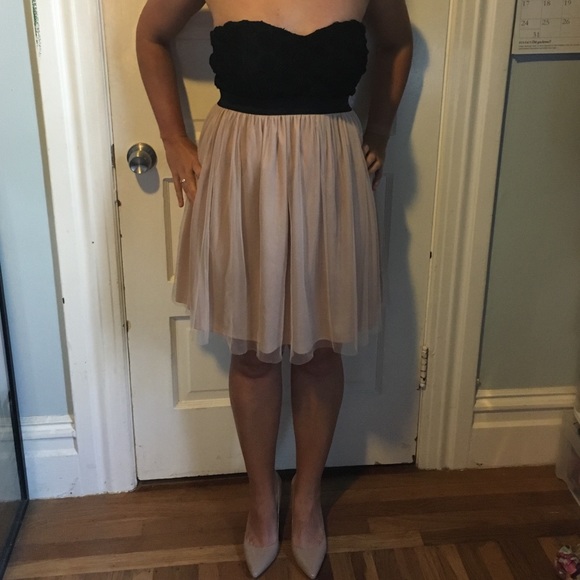 Strapless dainty dress