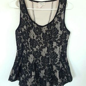 Black lace dress shirt