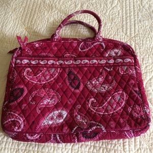 Vera Bradley Red Paisley laptop bag