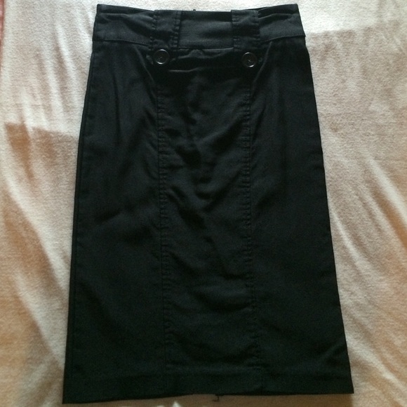 Professional black pencil skirt