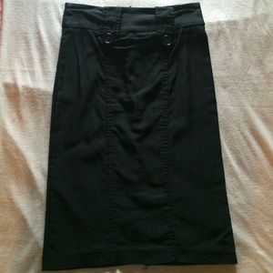 Professional black pencil skirt