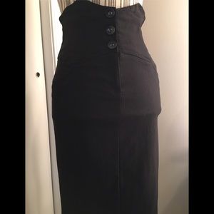 Papaya pencil skirt