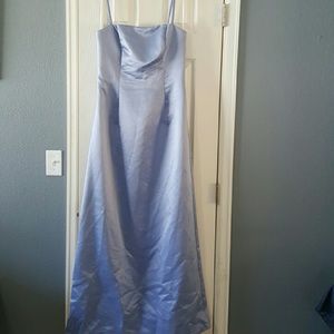 Baby blue floor length gown