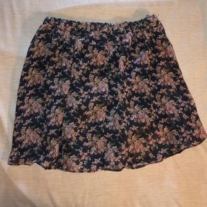 Floral sheer skirt.