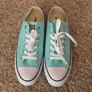 Aqua Converse All Stars