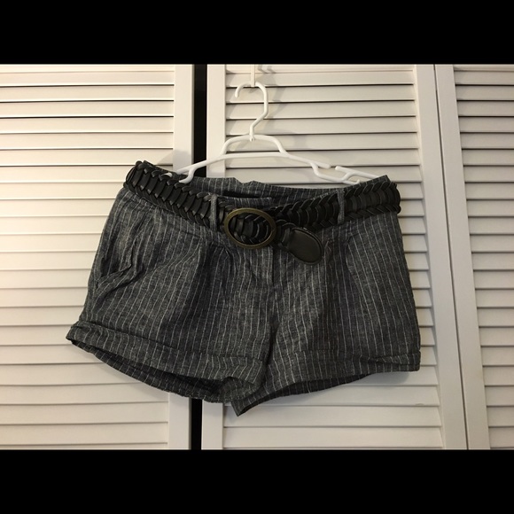 Charcoal Pinstripe shorts