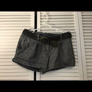 Charcoal Pinstripe shorts