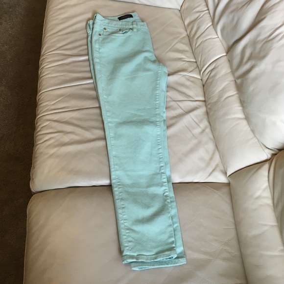 J. Crew Toothpick Mint Jeans