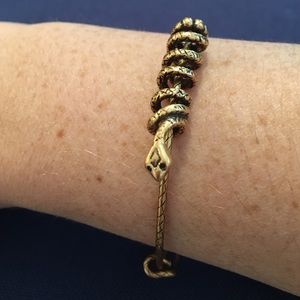 Alexi and Ani gold snake coil wrap bracelet