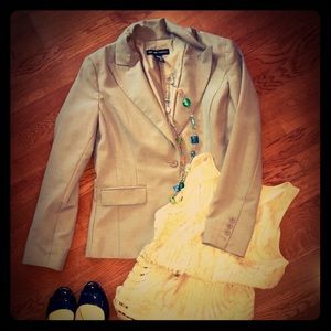 New York & Company jacket/blazer tan/brown