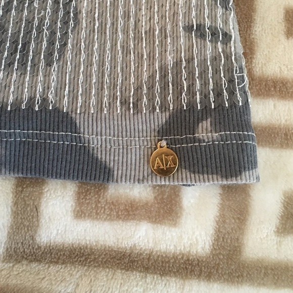 A|X Armani Exchange sequin leopard tank top Medium - Picture 3 of 4